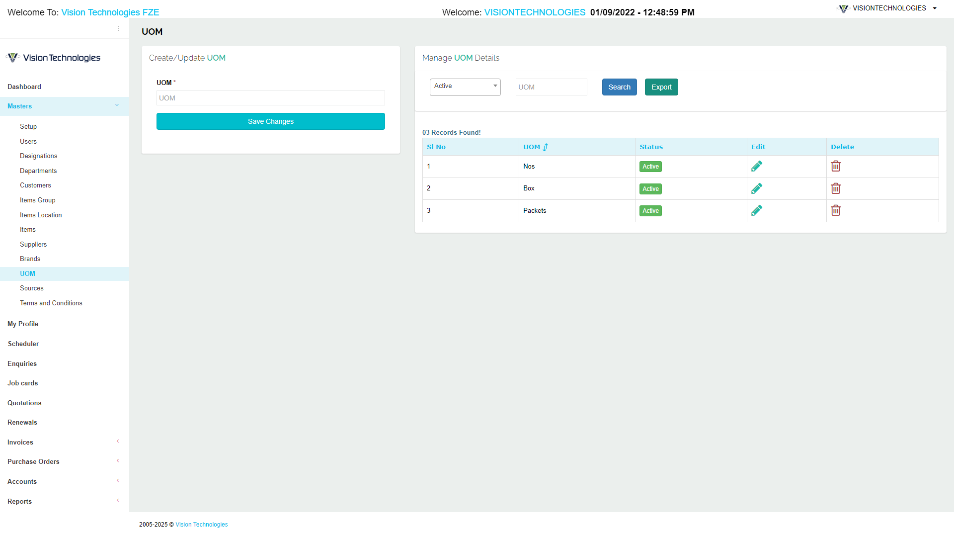 Dashboard Screenshot